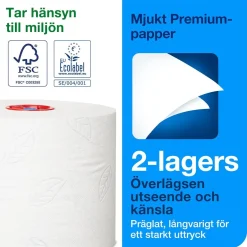 Toalettpapper Tork T6 Premium soft 2-lg Vit 90m