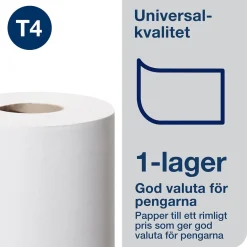 Toalettpapper Tork T4 Universal 1-lg Natur 51m