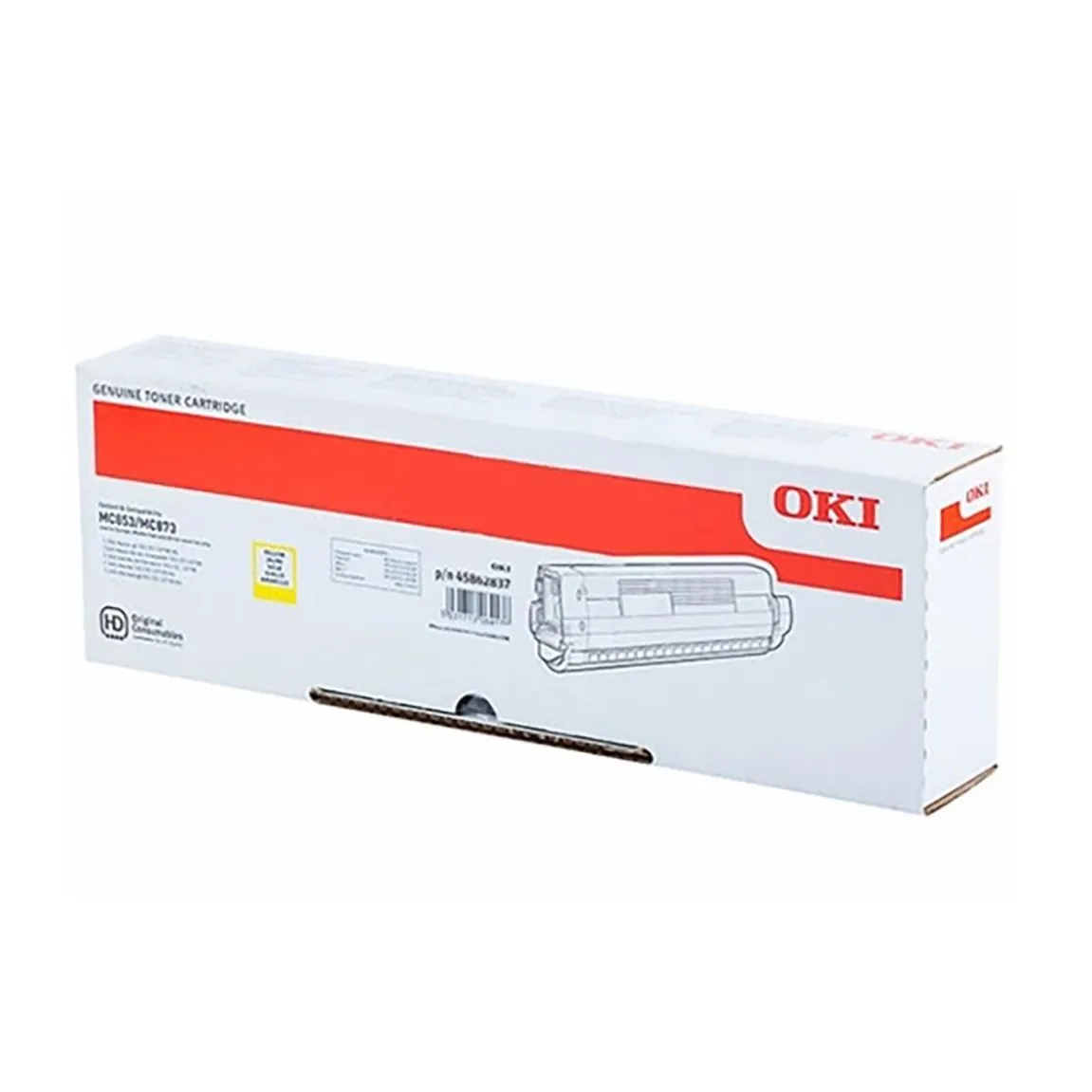Toner OKI MC853 7300 Sidor Gul
