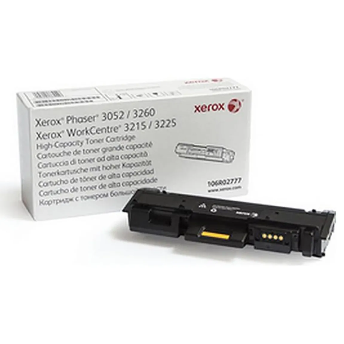 Toner Xerox 106R02777 Svart