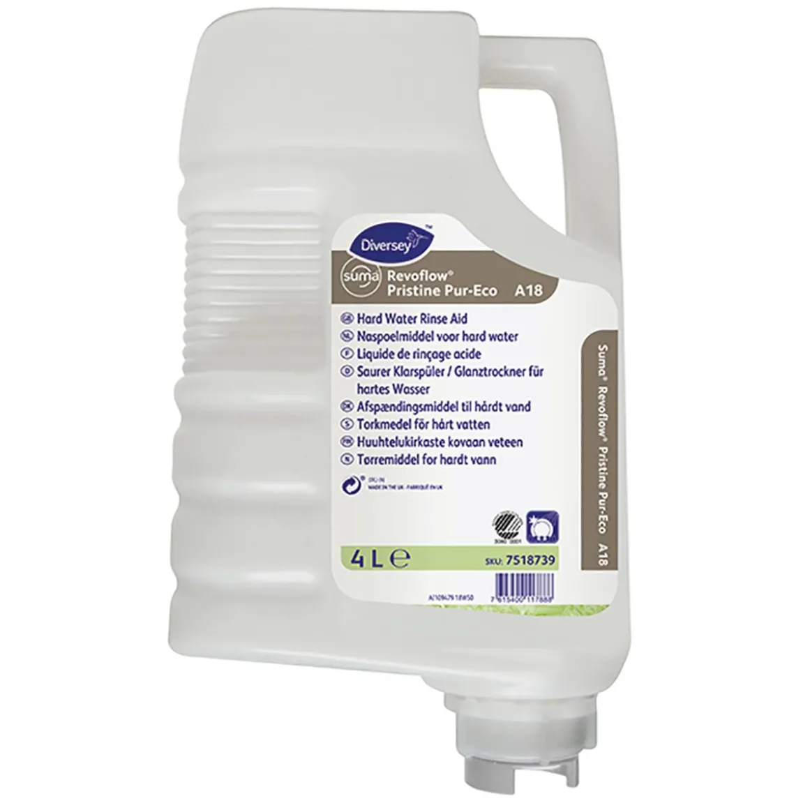 Torkmedel Diversey Suma Revofl Pristine Pur-Eco A18 4L