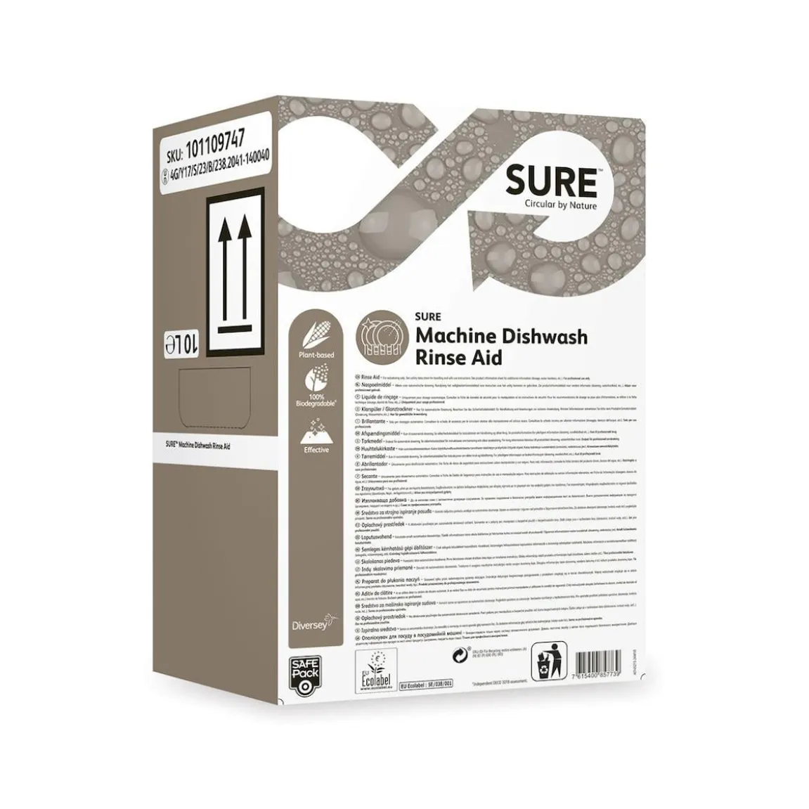 Torkmedel Diversey Sure Rinse Aid W3255 10L