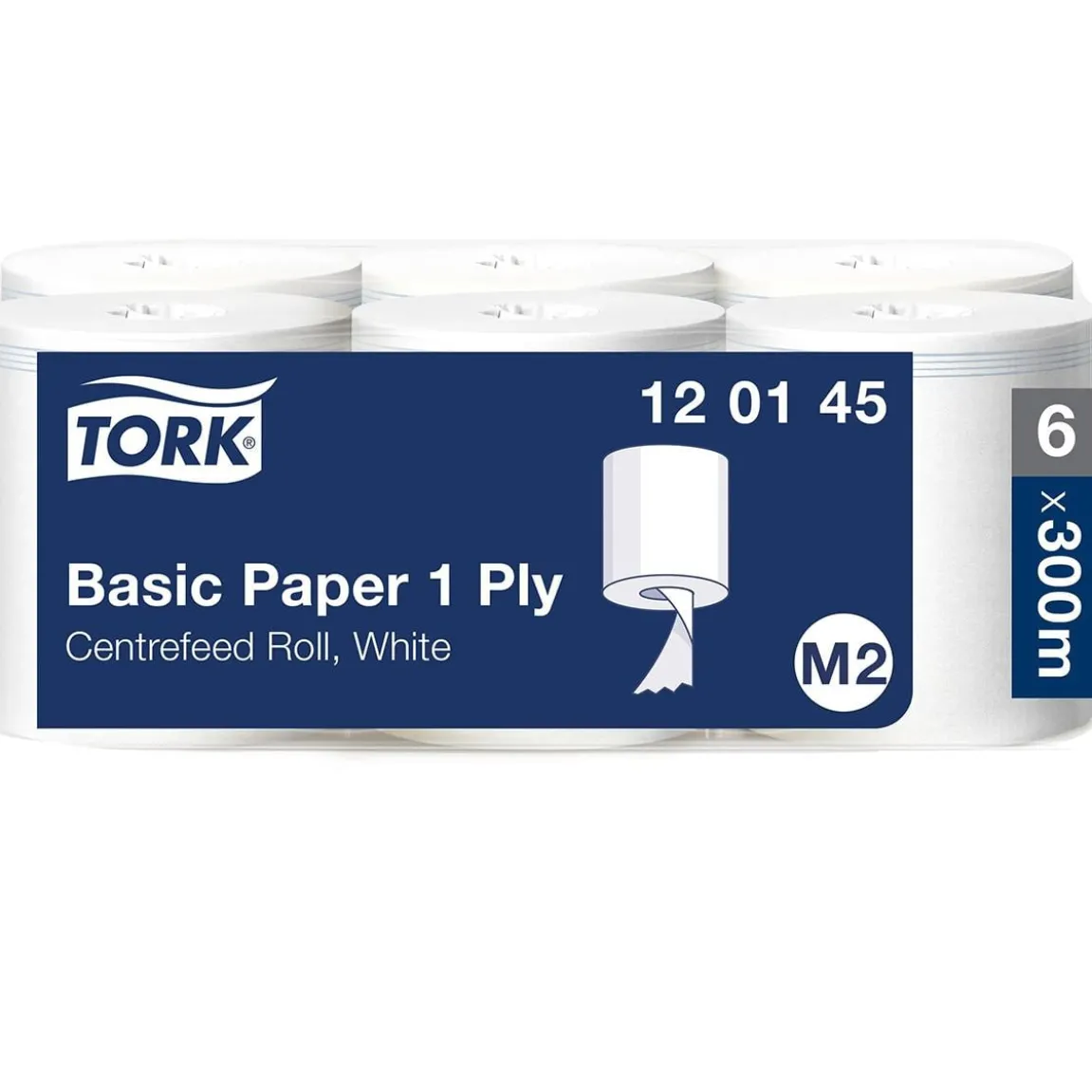 Torkrulle Tork M2 Basic 1-lag Vit 215mmx300m