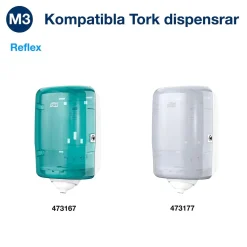Torkrulle Tork M3 Reflex Advanced 2-lag Vit 194mmx67m