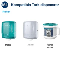 Torkrulle Tork M4 Reflex Advanced 2-lag Vit 194mmx150m