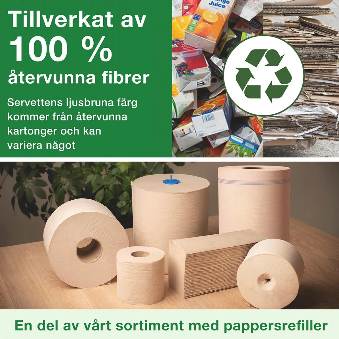 Torkrulle Tork M4 Reflex Plus 2-lag Natur 198mmx150m