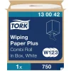 Torkrulle Tork W1/2/3 Plus 2-lag Vit 258mmx255m