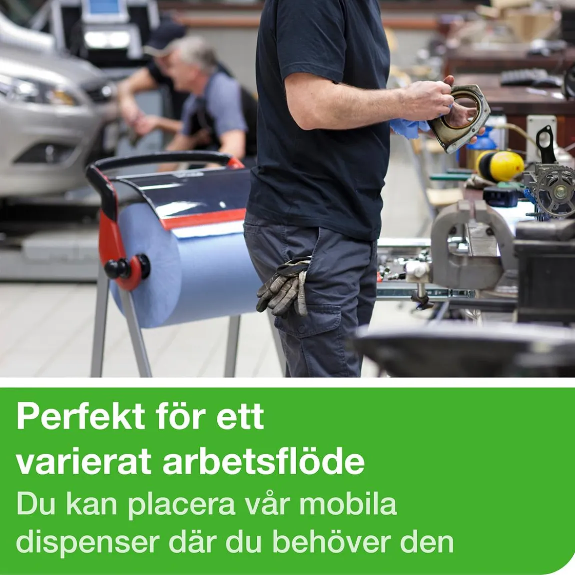 Torkrullställ Tork W1 Golv Med Hjul Röd/Svart