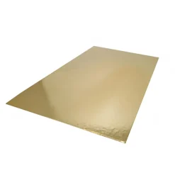 Tårtbricka Rekt. Guld/Silver 225x370mm