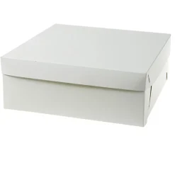 Tårtkartong botten vit 32x32x10cm