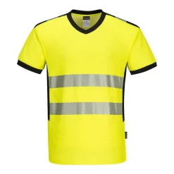 T-Shirt Portwest PW310 V-Ringad Varselgul S