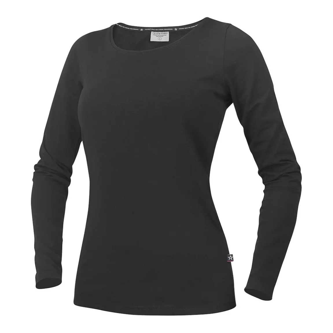 T-shirt Texstar WT17 Dam Svart XS