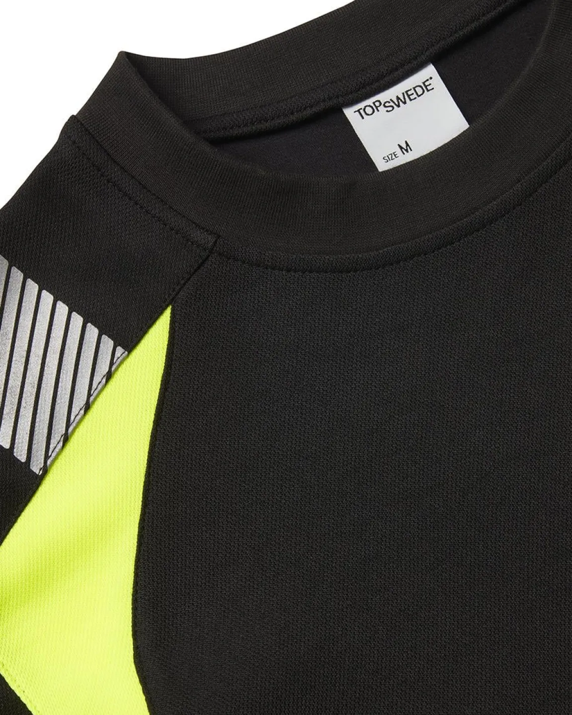 T-shirt Top Swede 600 Svart/Varselgul XS
