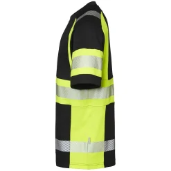 T-shirt Top Swede 600 Svart/Varselgul XS