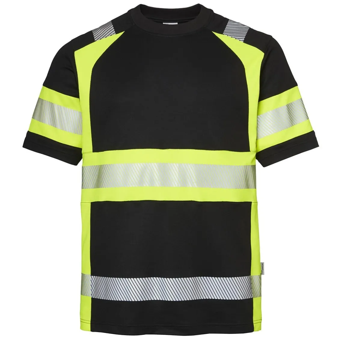 T-shirt Top Swede 600 Svart/Varselgul XS