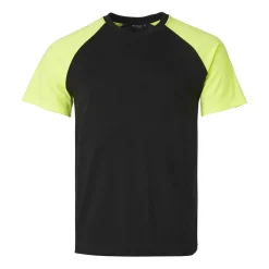 T-shirt Top Swede 225 Svart/Varselgul XS