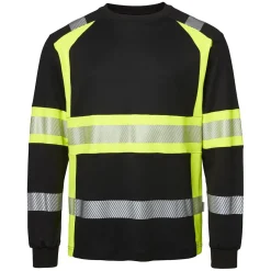 T-shirt Top Swede 601 Svart/Varselgul XS