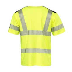 T-shirt Worksafe 5710350 Varselgul/Svart 2XS
