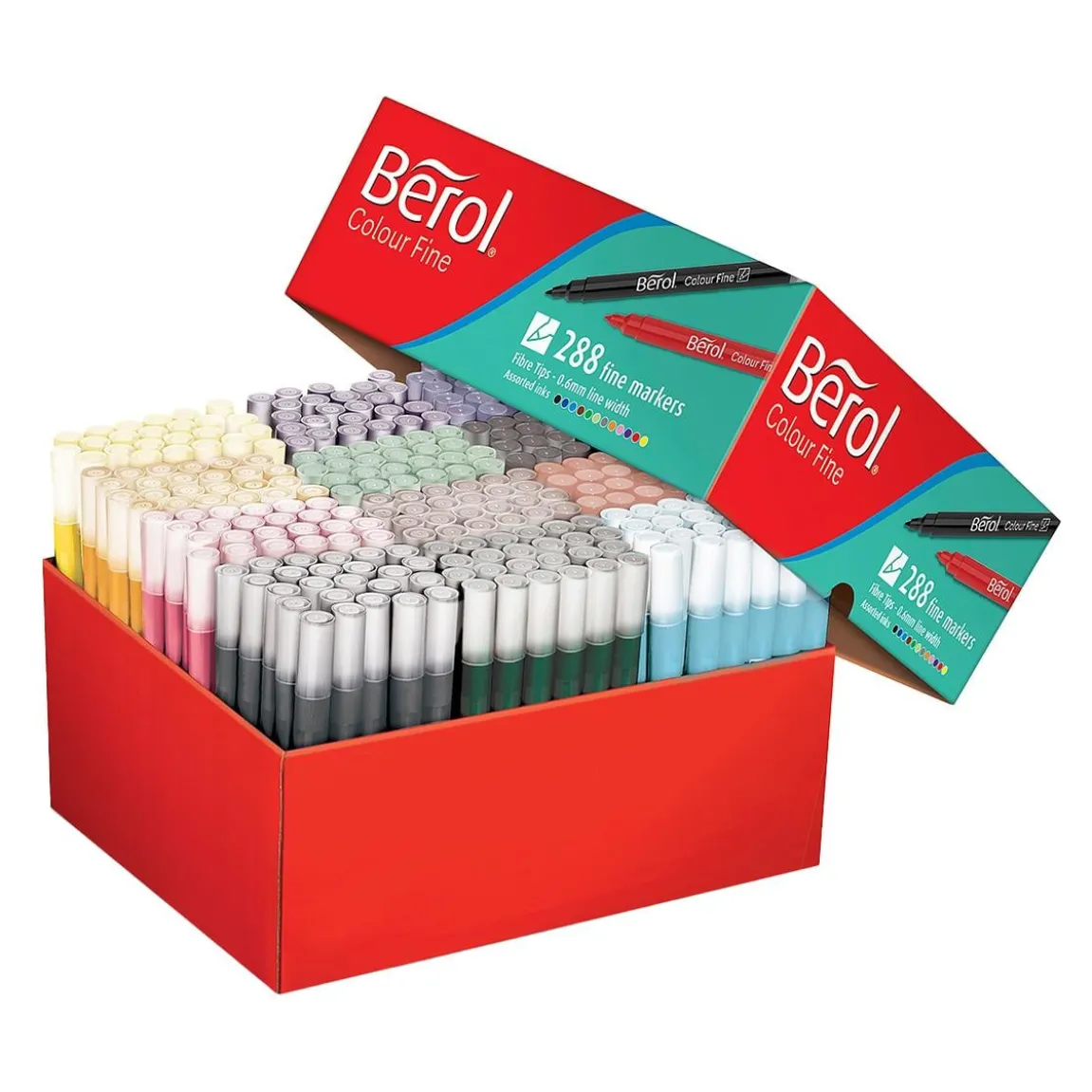 Tuschpenna Berol Broad Mixade Färger
