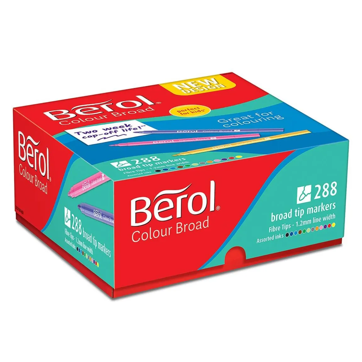 Tuschpenna Berol Broad Mixade Färger