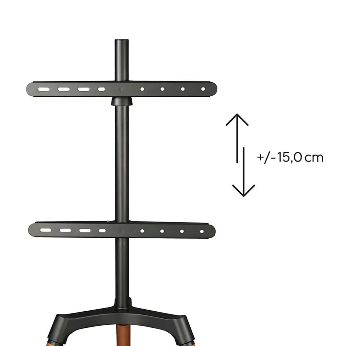 TV-Stativ Hama Golv Staflidesign Upp till 65" Bokträ