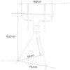 TV-Stativ Hama Golv Upp till 75" Vit