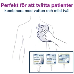 Tvättlapp Tork Advanced 6-lag Vit 25x19cm