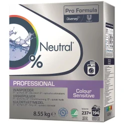 Tvättmedel Neutral Color Sensitive Oparfymerad Pulver 8,55kg