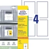 Underetikett Avery Förtryckt Vit/Ljusgrå 120x80mm