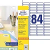 Universaletikett Avery L7656 vit 46x11,1 mm