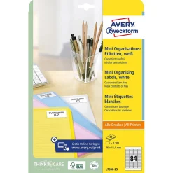 Universaletikett Avery L7656 vit 46x11,1 mm