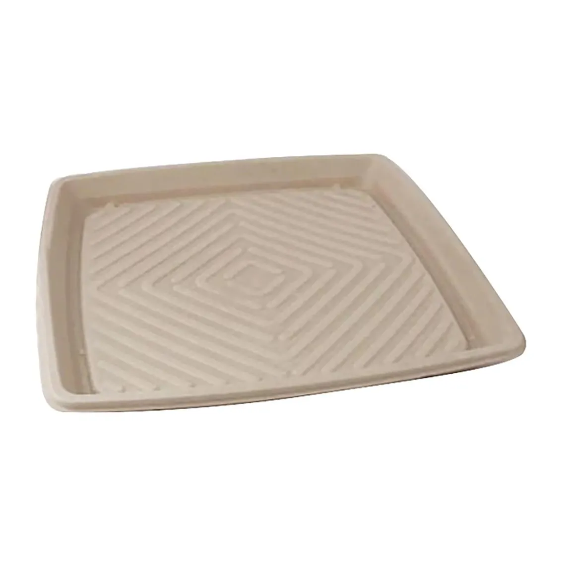 Uppläggningsfat fyrk bagasse 360x360x30mm