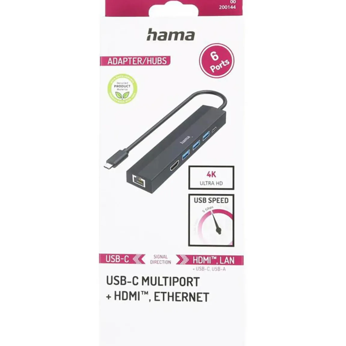 USB-Hub Hama Multiport 6 portar