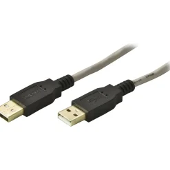 USB 2 kabel Deltaco A-A hane/hane 1,8m