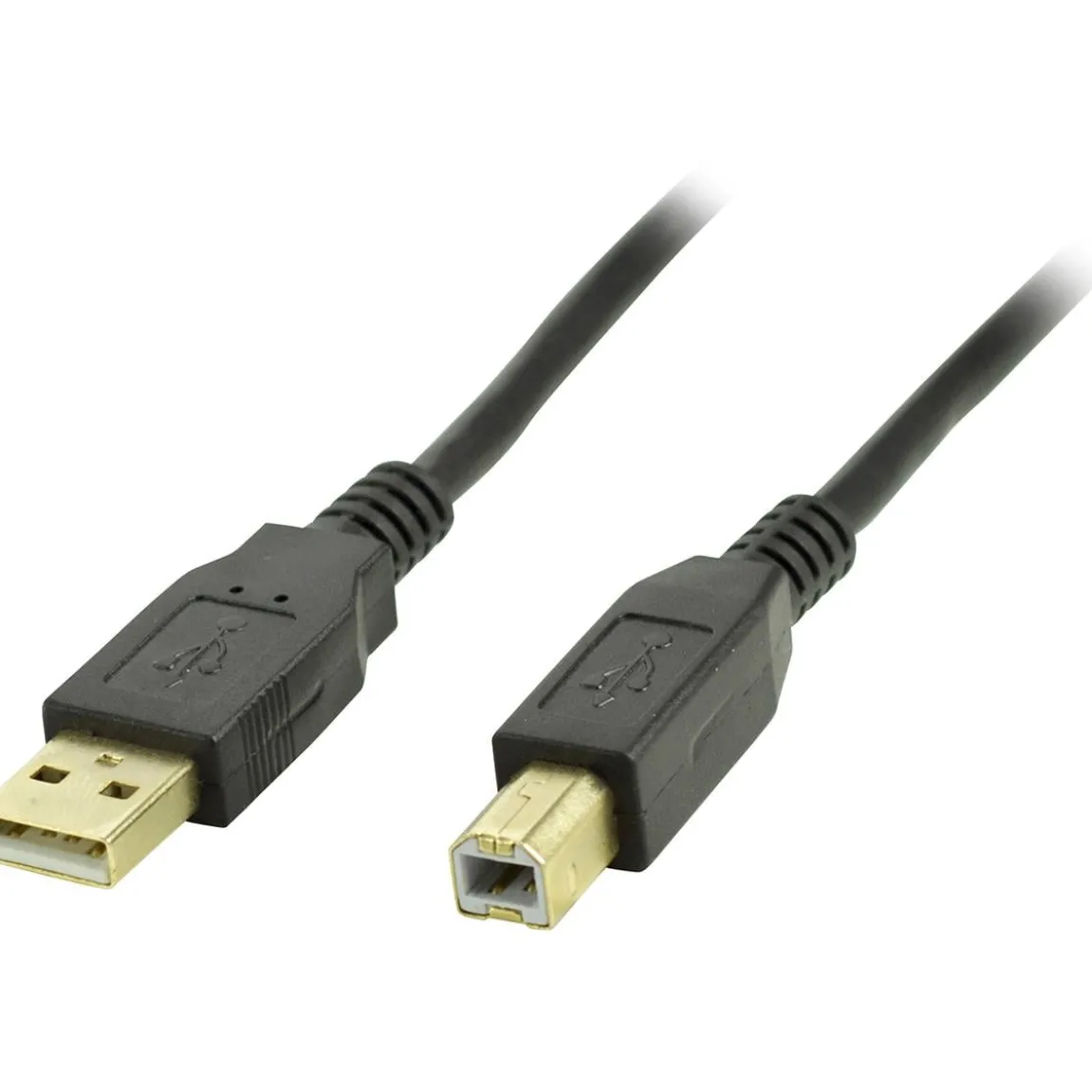 USB 2 kabel Deltaco A-B hane/hane 3,0m
