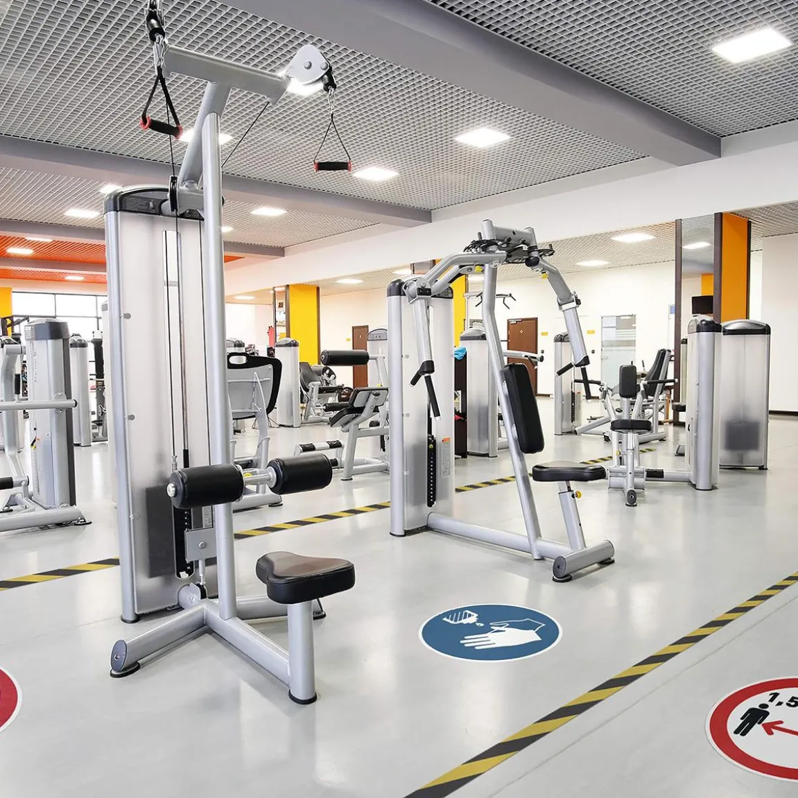 Varningstejp Durable För Golv Borttagbar Gul/Svart 50mm x 15m