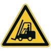 Varseldekal Durable "Varning för truckar" Gul Ø430mm