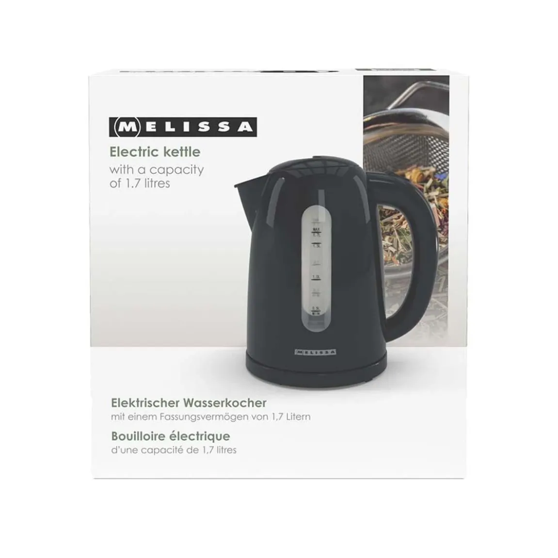 Vattenkokare Melissa Elektrisk 2200W Svart 1,7L