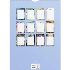 Väggkalender Burde 1744 Familjekalender Modern 2027