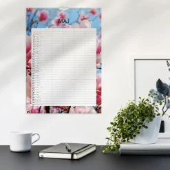 Väggkalender Burde 1744 Familjekalender Modern 2027