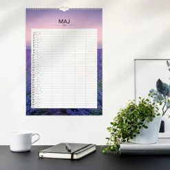 Väggkalender Burde 1744 Familjekalender Modern 2027