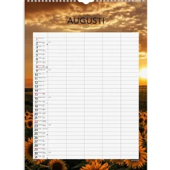 Väggkalender Burde 1744 Familjekalender Modern 2027