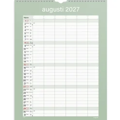 Väggkalender Burde 1759 Familjekalender Praktisk 2027