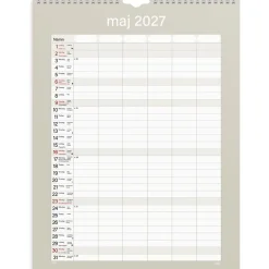 Väggkalender Burde 1759 Familjekalender Praktisk 2027