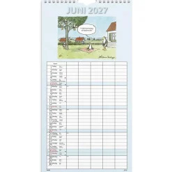 Väggkalender Burde 1758 Familjekalender Rolig 2027