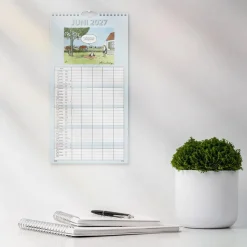 Väggkalender Burde 1758 Familjekalender Rolig 2027