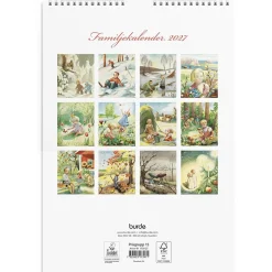 Väggkalender Burde 1739 Familje Kerstin Frykstrand 2027