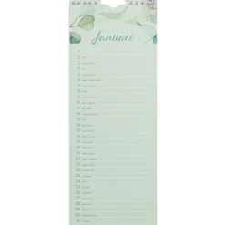 Väggkalender Burde 1890 Födelsedagar