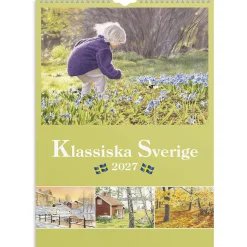 Väggkalender Burde 1733 Klassiska Sverige 2027