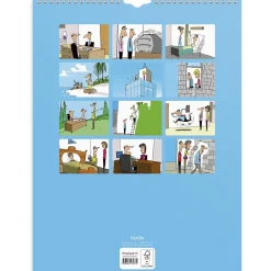 Väggkalender Burde 1707 Kontorshumor 2027